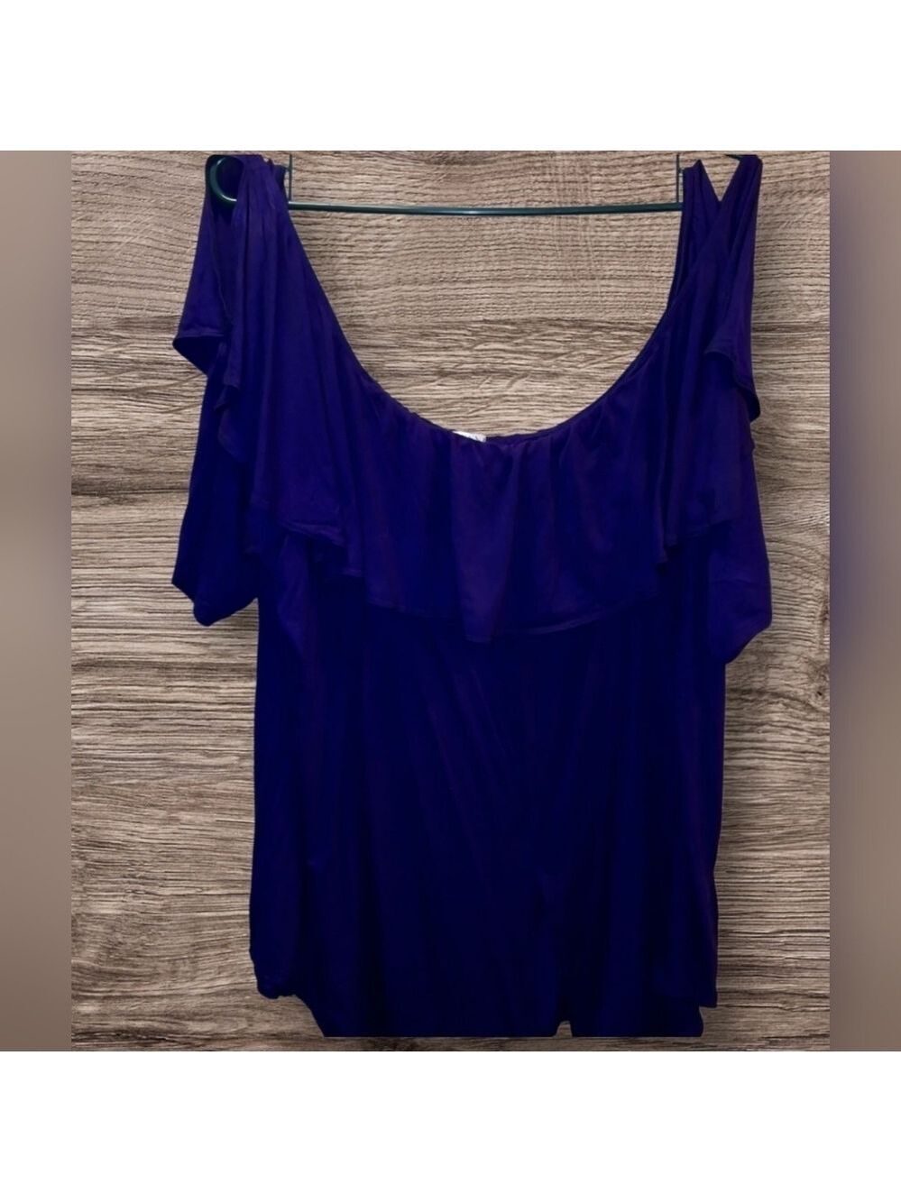 Kiyonna Blue Plus Size Flowy Top Women's